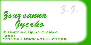 zsuzsanna gyerko business card
